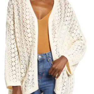 Open Knit Longline Cardigan